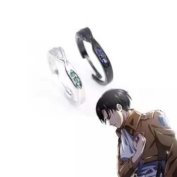 Аниме кольцо Shingeki No Kyojin Eren Jaeger Levi Ackerman Annie Leonhart кольцо Attack Titan косплей мужчины женщины сумка ювелирные изделия как