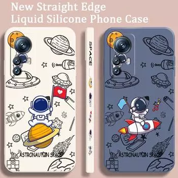 Аниме космонавт мультфильм искусство жидкость левая веревка для Xiaomi Mi 13T 13 12T 12 11T 11i 11 A3 10T 10 9 Pro Lite Ultra 5G чехол Mi 11 Ultra