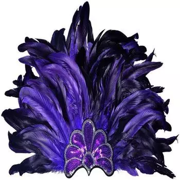 Аниме Косплей Головные уборы для Хэллоуина Танец живота Повязки для волос Цветные перьевые повязки Головные уборы на Рождество Аксессуары