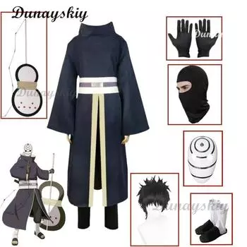 Аниме Косплей Костюм Парик Маска Обувь Карнавальные Костюмы Для Вечеринки На Хэллоуин Наряд Для Взрослых Полное Лицо Смоляная Маска Для Вечеринки S