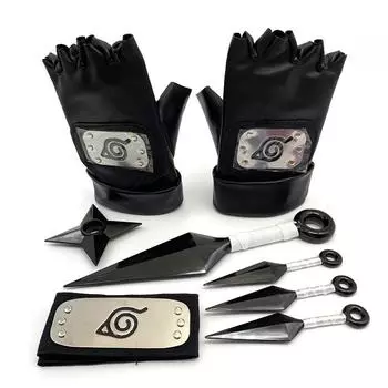 Аниме Косплей Мультфильм Какаши Перчатки Кунай Пластик ПВХ Сюрикен Реквизит Аксессуары