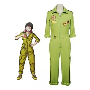 Аниме косплей Super DanganRonpa2 Kazuichi Souda косплей костюм полный комплект наряд для мужчин и женщин комбинезон S&Men