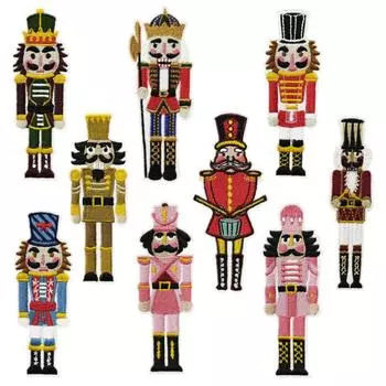 Аниме-кукольный солдат, вышитая тканевая наклейка для украшения и подарков 6#