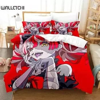 Anime Kureiji Ollie KUREIJI OLLIE Bedding Set Boys Girls Twin Queen Size Duvet Cover Pillowcase Bed Kid Adult Home Textileextile EU Single 135x200cm