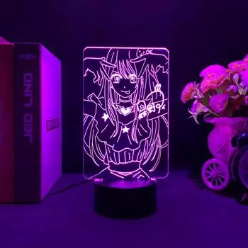 Аниме лампа Oshi No Ko рисунок Hoshino Ai 3d ночник для девочки спальня креативная идея подарок на день рождения манга гаджет