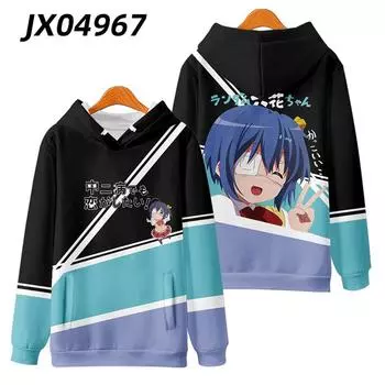 Аниме Любовь Chunibyo и другие заблуждения Таканаши Рикка Косплей Костюм Женщины 3D Толстовка с капюшоном Молния Хип-хоп Куртка Пальто S