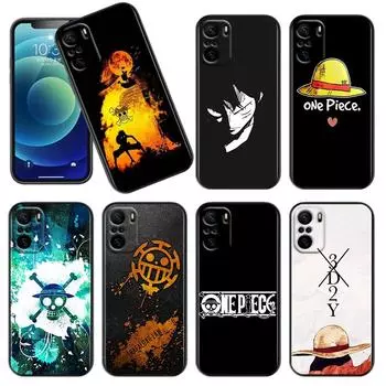 Anime Luffys O-Ones Pieces Phone Case For Xiaomi Redmi Note 12 11E 11S 11 11T 10 10S 9 9T 9S 8T Pro Plus 5G Black Cover Redmi Note 5