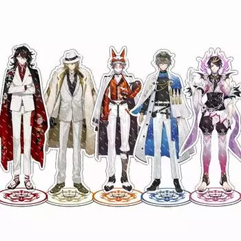 Аниме Luxiem VTuber, акриловая подставка Shu Mysta Luca Ike Vox, модель персонажа, тарелка, декор для стола, подарки для фанатов, косплей, горячие брелки 15 cm