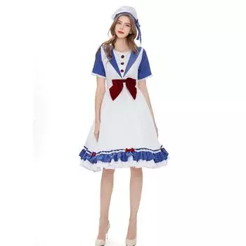 Anime Maid Enchanting Dress In Alice In Wonderland Style For Women Ages 18 24 To S