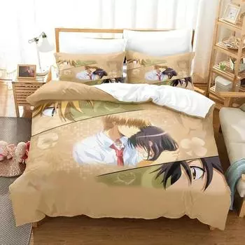 Anime Maid Sama Misaki Bedding Set Duvet Cover Bed Set Quilt Cover Pillowcase Comforter king Queen Size Boys Adult Bedding Set EU Single 135x200cm