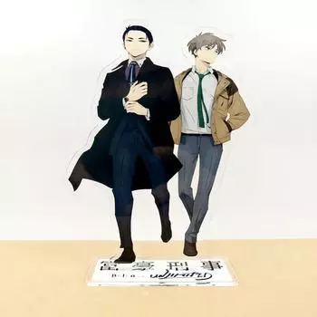 Аниме Миллионер, детектив Баланс: Неограниченная модель стенда для косплея, тарелка Като Хару Канбэ Дайсуке, фигурка, стоящая на столе 1
