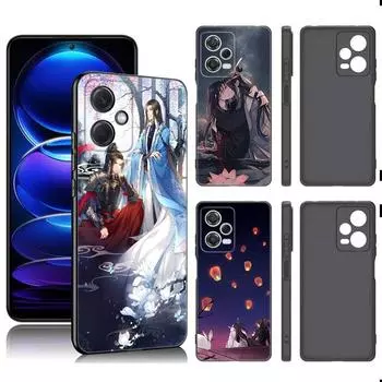 Аниме Mo Dao Zu Shi черный силиконовый чехол для телефона Xiaomi Redmi Note 9 10 11 11S 11T 12 13 Pro 5G Plus 9S 10S 12S Redmi Note 13 Pro 4G