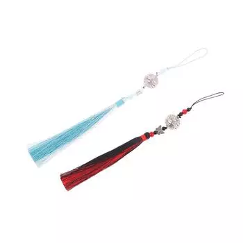 Аниме Mo Dao Zu Shi Wei Wuxian The Untamed, реквизит для косплея, аксессуары, костюм с кисточками, реквизит для девочек и женщин светло-синий