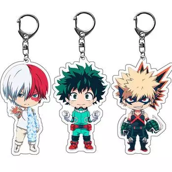 Аниме «Моя геройская академия»/Boku No Hero Academia персонаж прозрачный акриловый кулон-ключ A-Midoriya Izuku