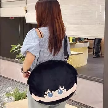Аниме Мультфильм Окружающий Лицо Кукла Рюкзак, 1 шт. One Size