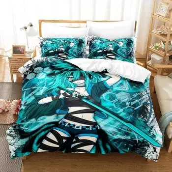 Anime Mummy Cyanthia Bedding Set Boys Girls Twin Queen Size Duvet Cover Pillowcase Bed Kids Adult Fashion Home Textileextile 70x133cm 2pcs