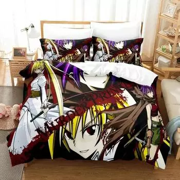 Anime Murder Princess Bedding Set Boys Girls Twin Queen Size Duvet Cover Pillowcase Bed Kids Adult Fashion Home Textileextile EU Single 135x200cm