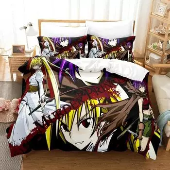 Anime Murder Princess Bedding Set Boys Girls Twin Queen Size Duvet Cover Pillowcase Bed Kids Adult Fashion Home Textileextile 70x133cm 2pcs