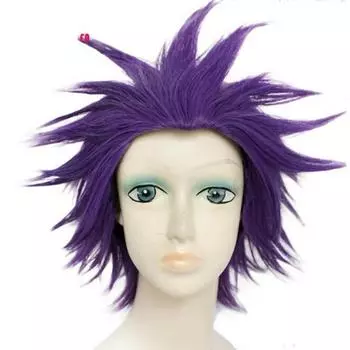 Аниме My Boku no Hero Academia Shinsou Hitoshi Shinso короткий темно-фиолетовый стиль термостойкий костюм для косплея парик One Size фиолетовый