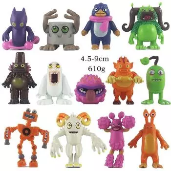 Аниме My Singing Monster Фигурка Игрушечные фигурки Пластиковые игрушки Кукольные фигурки Wubbox Рождественские подарки