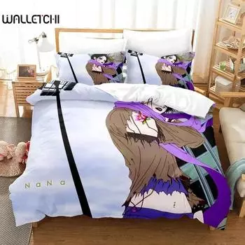 Anime NANA Black Stones Bedding Set Duvet Cover Bed Set Quilt Cover Pillowcase Comforter king Queen Size Boys Adult Bedding Set 70x133cm 2pcs