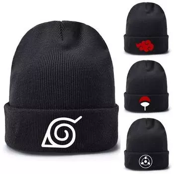 Аниме Наруто, Акацуки, облако, Учиха, семейный логотип, вышивка, шапочки, шапка в стиле хип-хоп, вязаная шапка для женщин и мужчин H04
