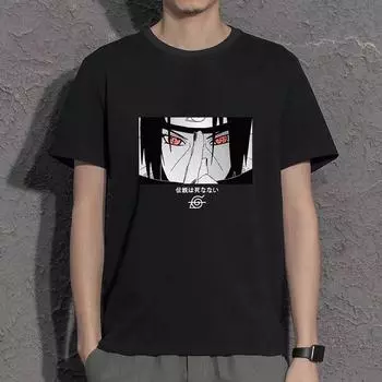 Аниме Наруто Футболка с круглым вырезом мужская хлопковая футболка с рисунком Футболки Летние топы с коротким рукавом Sonic мужская одежда S белый