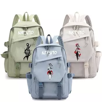 Аниме Наруто Рюкзак с принтом Мультфильм Сумка для книг для мальчиков и девочек Снова в школьную сумку Дорожная сумка Студенческий детский повседневный рюкзак для мальчиков и девочек