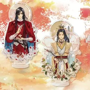 Аниме Небеса Официальное благословение акриловая подставка Tian Guan Ci Fu Xie Lian Hua Cheng ПВХ настольная подставка игрушка 15 см hua cheng