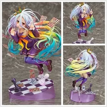 Аниме НЕТ ИГРЫ НЕТ ЖИЗНИ ИГРА ЖИЗНЬ Белый 3 поколения покер 1/8 масштаб ПВХ фигурка коллекционные фигурки модель игрушка подарок 20cm