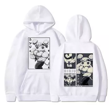 Аниме Ниндзя Мускулистая Мышь Спортивная Толстовка С Капюшоном Убийца Демонов Узуи Тенген Мыши Муки Толстовки Мужские Женские Повседневные Толстовки Оверсайз XS чёрный