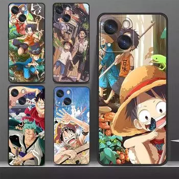 Anime O-Ones Pieces Boy Phone Case For Apple iPhone 14 13 12 11 SE XS XR X 7 8 6 mini Plus Pro MAX 2020 Black Cover iPhone 6 6S