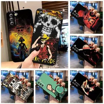 Anime O-Ones Pieces Luffys Phone Case For Samsung S23 S22 S21 S20 S10 S8 Note 20 A9 A73 A71 A53 A33 Ultra Plus FE Black Samsung S8
