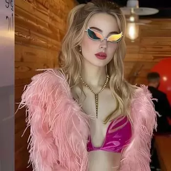 Аниме-очки One Piece Joker Косплей Солнцезащитные очки Аксессуары Белая металлическая оправа