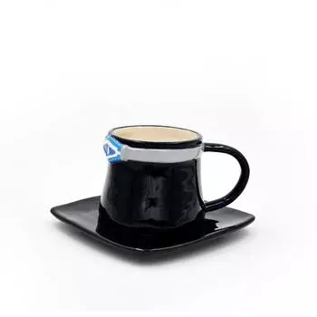 Anime One Piece Ceramic Cup Cosplay Creative Three Brothers Hat Shaped Cartoon Water Cup Luffy Eiss Sabo Coffee Cups Drinkware