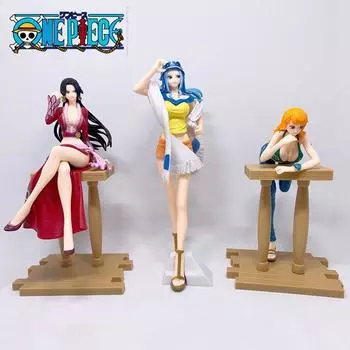 Аниме One Piece Фигурка Сексуальная Нефельтари Виви GRANDLINE JOURNEY Боа Хэнкок Нами Фигурка Модель Игрушки Подарок Nami 17cm-No Box