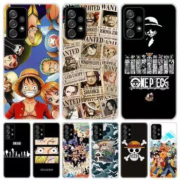 Аниме One Piece Логотип для Samsung Galaxy A51 A50 A71 A70 Чехол для телефона A40 A41 A30 A31 A20E A21S A10 A11 A01 5G A6 A8 + A7 A9 Plus G Samsung A71