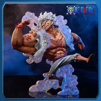 Аниме One Piece Luffy Figure Gear 5 Hercules Nika Luffy Sun God Statue ПВХ Фигурка Коллекционная модель Игрушка в подарок 18cm-no box разноцветный