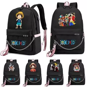 Аниме One Piece мультфильм водонепроницаемая сумка легкий унисекс рюкзак принадлежности канцелярские принадлежности для девочек мальчиков подростков мужчин женщин сумка для отдыха рюкзак Mochila