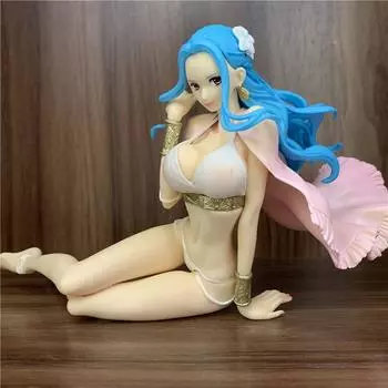 Аниме One Piece Nefeltari Vivi купальник Ver сидящая ПВХ фигурка модель кукла игрушка подарок 12cm-No Box разноцветный