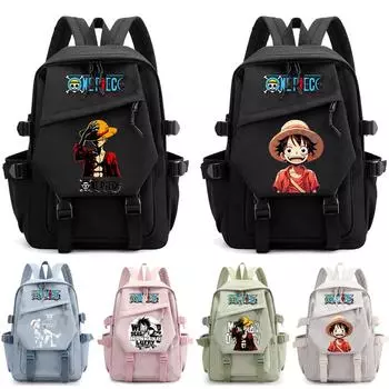 Аниме One Piece Водонепроницаемый унисекс рюкзак Легкий Книжный Мешок Принадлежности Канцелярские Товары для Студентов Детей Подарочные Мужчин Женщин Дорожная Сумка Для Отдыха Рюкзак