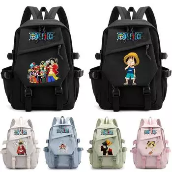 Аниме One Piece Женский мультяшный принтованный рюкзак Водонепроницаемый Мальчик Девочка Книга Сумка для студентов Детей Подарочный Мужчин Женщин Дорожная Сумка Для Отдыха Рюкзак Mochila