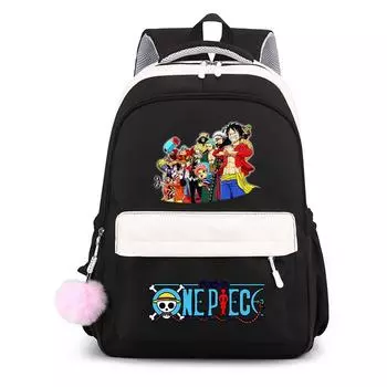 Аниме One Piece Женский рюкзак для ноутбука с легкой сумкой для книг для детей Подарки на день рождения Фильм Игрушка Девушка Мальчик Мужчины Женщины Походная дорожная сумка для отдыха Рюкзак