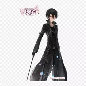 Аниме-парень в плаще Кирито Sword Art Online 1 Aincrad, железные нашивки для одежды, наклейки с аппликацией на одежду, термочувствительная настраиваемая нашивка