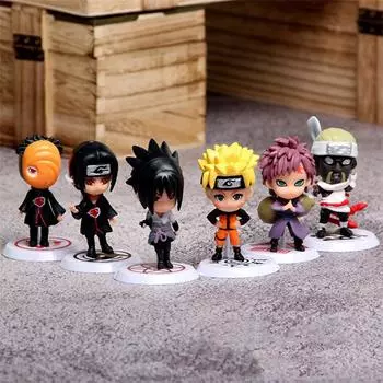 Аниме периферийные устройства Наруто Рисунок Наруто Модель Кукла Украшение автомобиля Подарочная кукла Игрушка Коллекционная 1 set A
