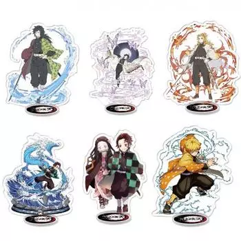 Anime Peripheral Kimetsu No Yaiba Tanjirou Nezuko Yi Zhi Fu Butterfly Endure Acrylic Standing Sign Decorative Ornaments 01
