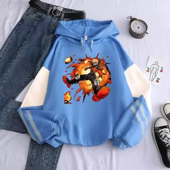 Аниме Персонаж Бакугоу Катсуки Печатные Толстовки Моя Геройская Академия Толстовки Толстовка Уличная Мода Мультфильм С Капюшоном Мужской XS бежевый