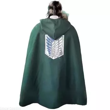 Аниме Плащ Shingeki No Kyojin Scouting Legion Плащ Cos Зеленый Плащ Мужская Одежда Косплей Костюм Женщины Атака