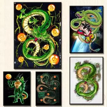 Аниме постер Dragon Ball Carot Shenlong Высокое качество художественная модульная печать изображение подарок другу 21cm30cm NoFrame