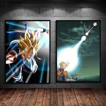 Аниме постер Dragon Ball Goku Рождественский подарок семейная комната картина настенная живопись висит 21cm30cm NoFrame